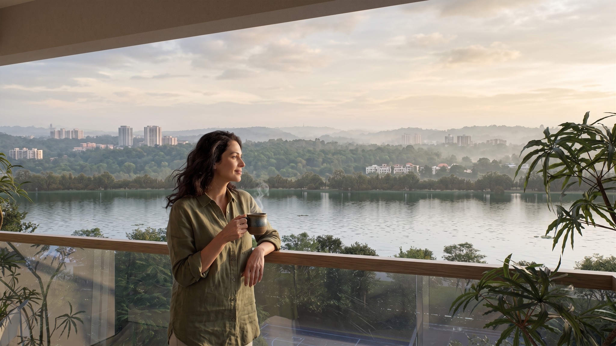 Vision Amnaya balcony and lake view