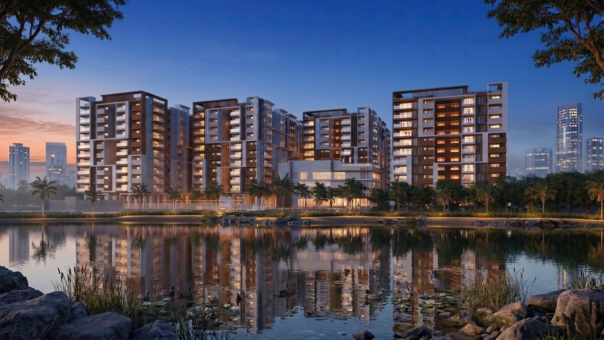 Vision Amnaya evening lakeside view