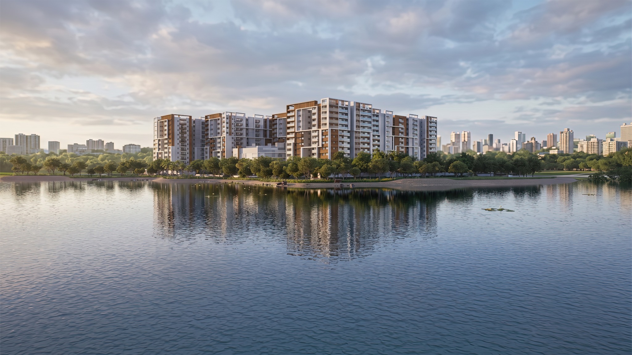 Vision Amnaya lakeside setting