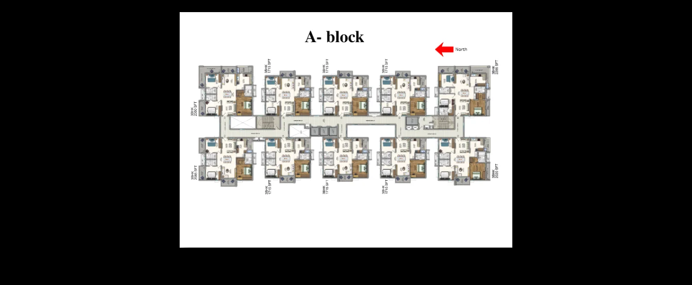 Vision Amnaya A Block floor plan